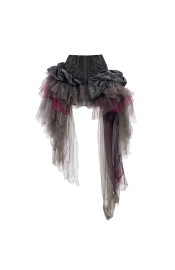 Blood Supply Legacy of the Undead Asymmetric Tulle Skirt(Full Payment Without Shipping)